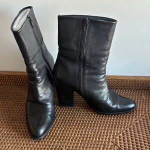 Stuart Weitzman Black Heeled Boots